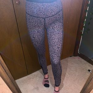 Cheetah print workout pants